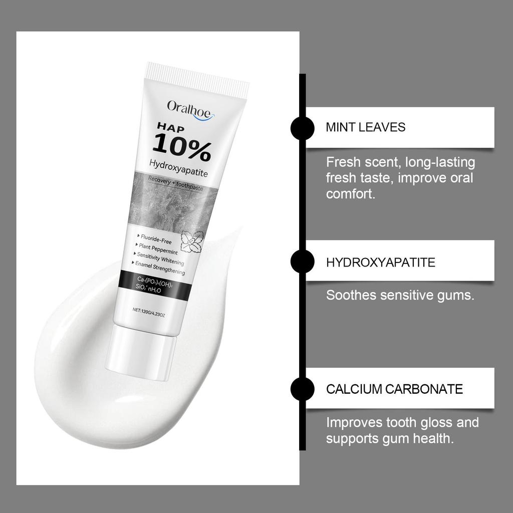 Whitening Toothpaste For Daily Use - Gentle Stain Removal & Enamel Care, Fresh Breath Toothpaste For Sensitive Teeth