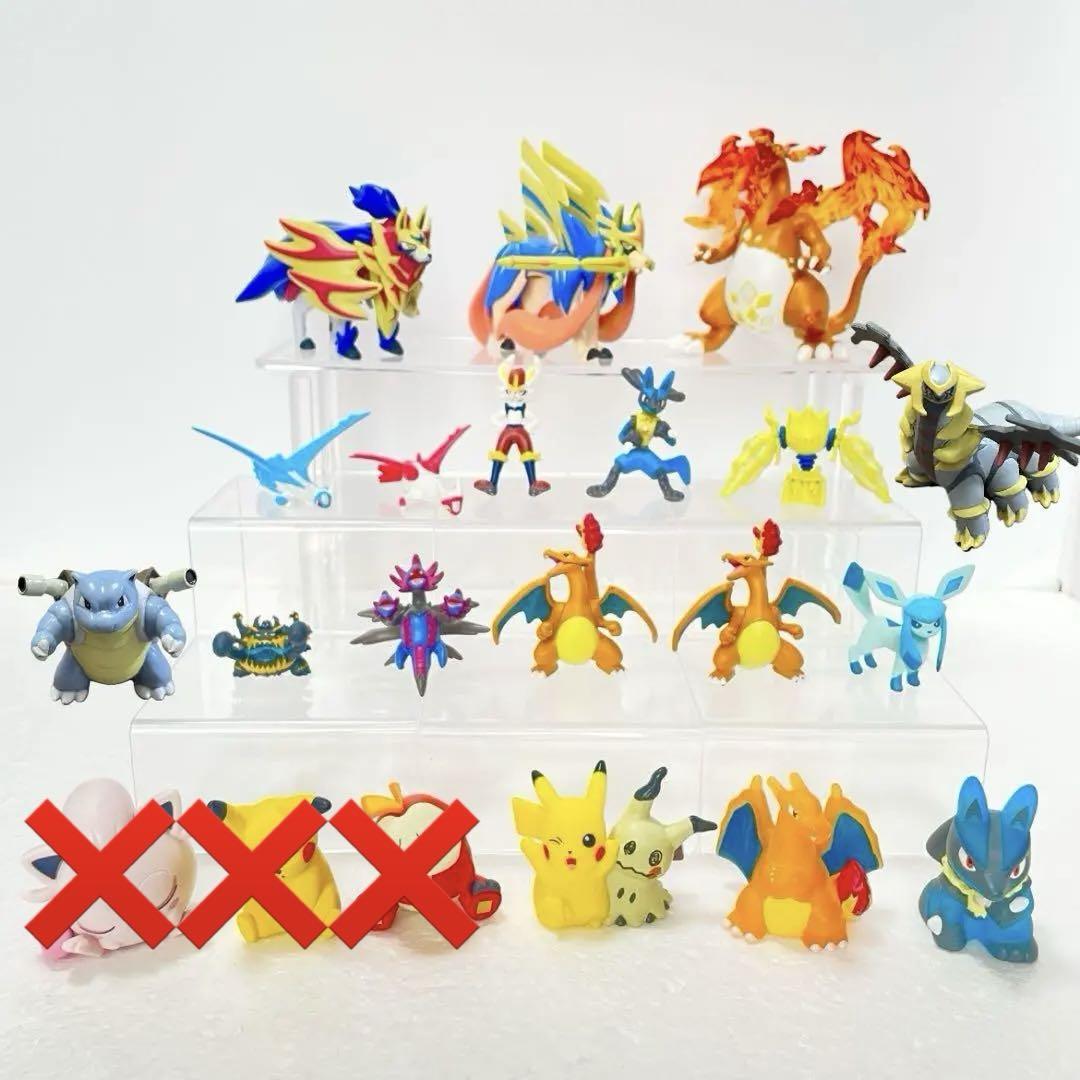

[USED] Pokemon Moncolle Pokemon Kids Finger Puppets Soft Vinyl Clear Shoulder-Shaped Bulk Sale