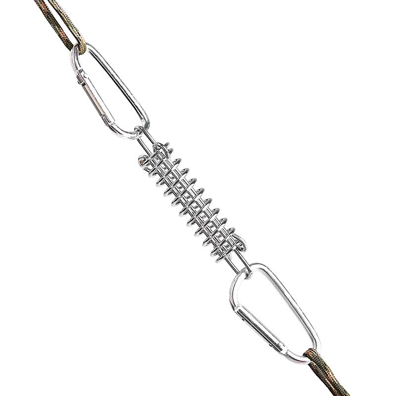 Portable Stainless Steel Tent Tension Spring Buckle Canopy Awning Rope Tensioner