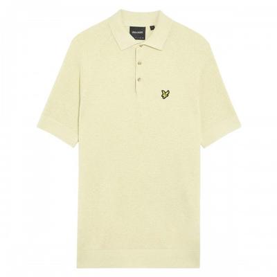 Men's Linen Blend Knitted Polo Shirt