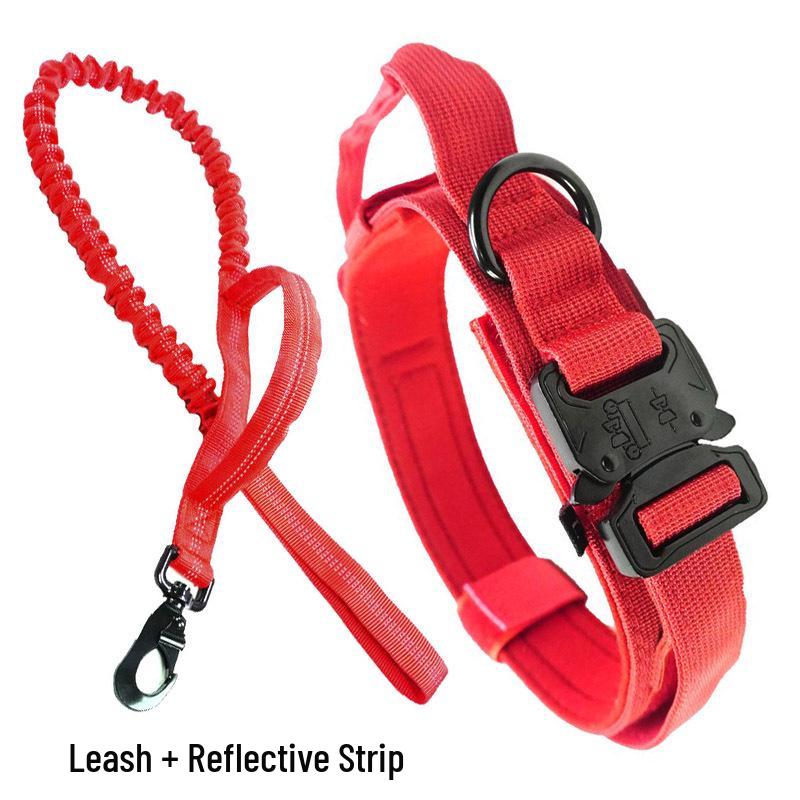 Tactical Dog Collar for Large & Medium Dogs - Thick, Non-Choking Military Design