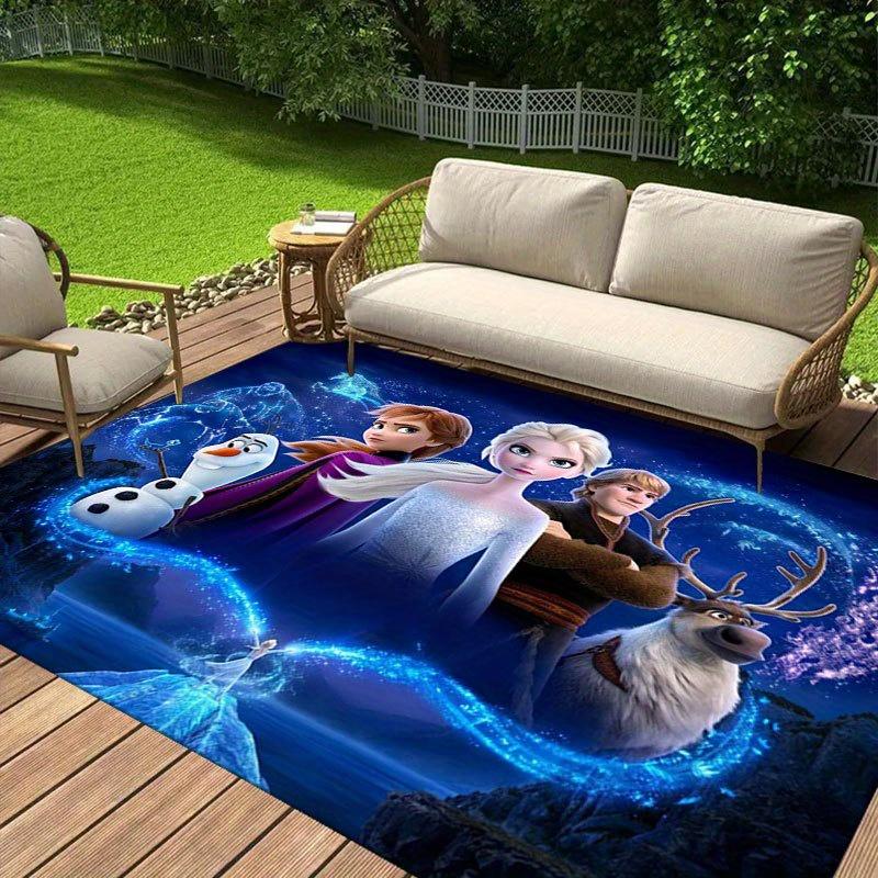1pz Tappeto Disney Frozen Tappeto da Area Tappeto Antiscivolo Lavabile a Mano Tappetino per Pavimento Adatto per Soggiorno Camera da Letto Decorazione per la Casa