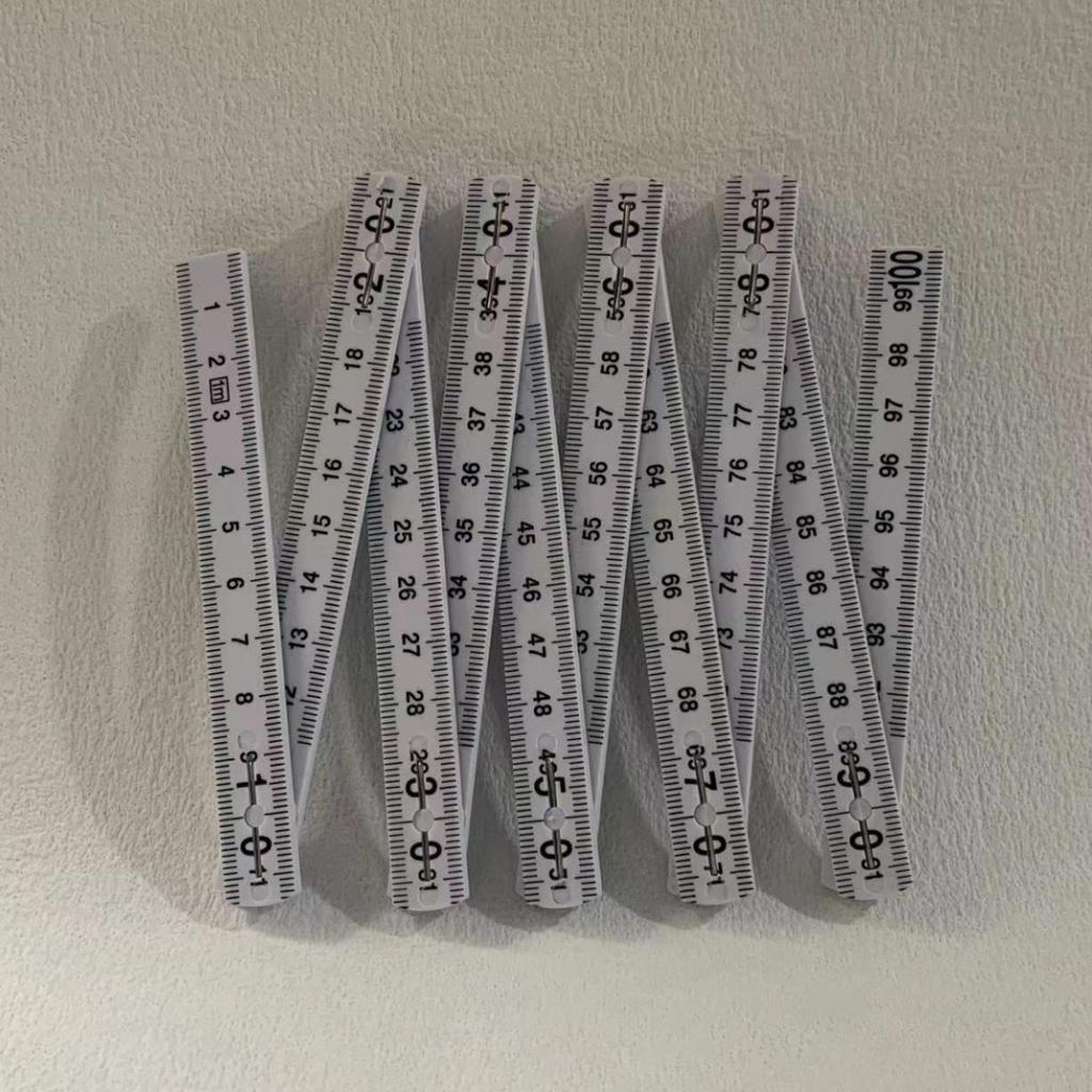 1.1m Eco-Friendly 10-Fold Plastic Folding Ruler: Ideal for Advertising and Promotional Gifts