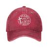 God Is Good All The Time Bible Quote Baseball Cap Distressed Denim Washed Jesus Christian Sun Cap Men Women Adjustable Hats