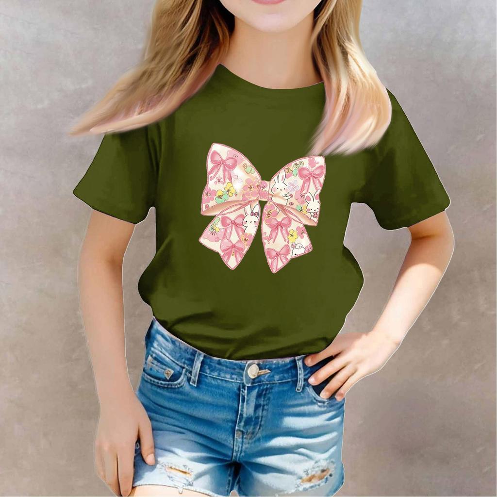 Toddler Girl Boy T-Shirts Kids Top Boys And Girls Printed Short Sleeved T-shirt