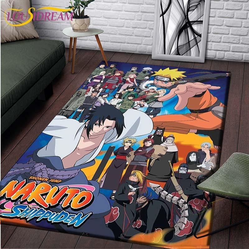 Anime Naruto Non-slip Rugs for Living Room Comfortable Carpet Soft Floor Mat Rugs for Bedroom Mat Area Rug Home Large Furry Mat