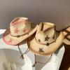 Summer Western Cowboy Hat Women's Sunscreen Hat Sweet Cool Wind Straw Hat Big Eaves Beach Seaside Spice Girl Sun Hat