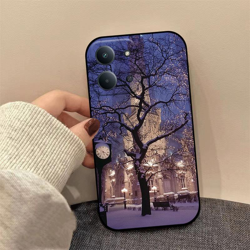 Shockproof Case For Xiaomi Redmi 15C 15 14C 13C 13 A5 A3  A1 A2 Plus Soft TPU Silicone Bumper Christmas Painting Phone Cover