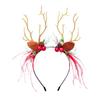 LED Light-Up Antler Branch Headband for Christmas Costume or Holiday Photos
