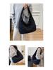 Women's Korean & Japanese Autumn/Winter Versatile Single Shoulder Crossbody Bag with Large Capacity & Simple Diamond Lattice Design