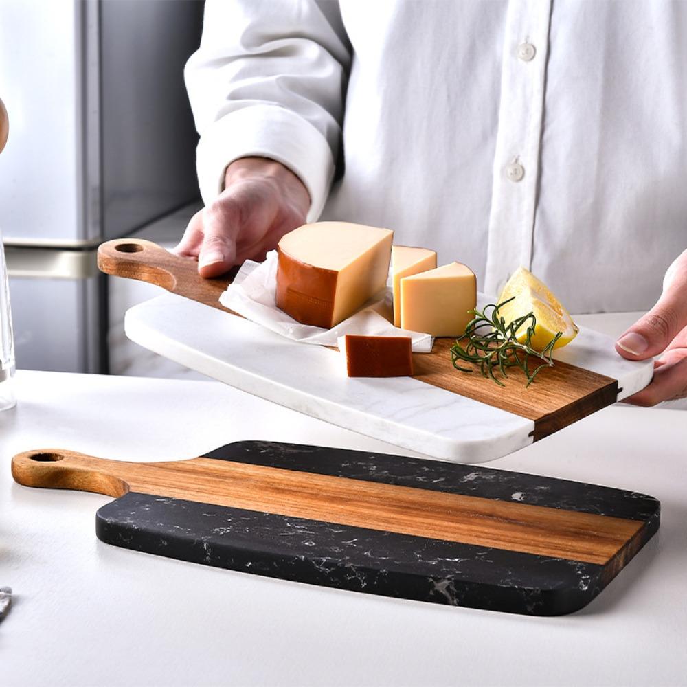 Heat-resistant Marble Wood Cutting Boards Mold-resistant Fruit Plate Preparing The Ingredients