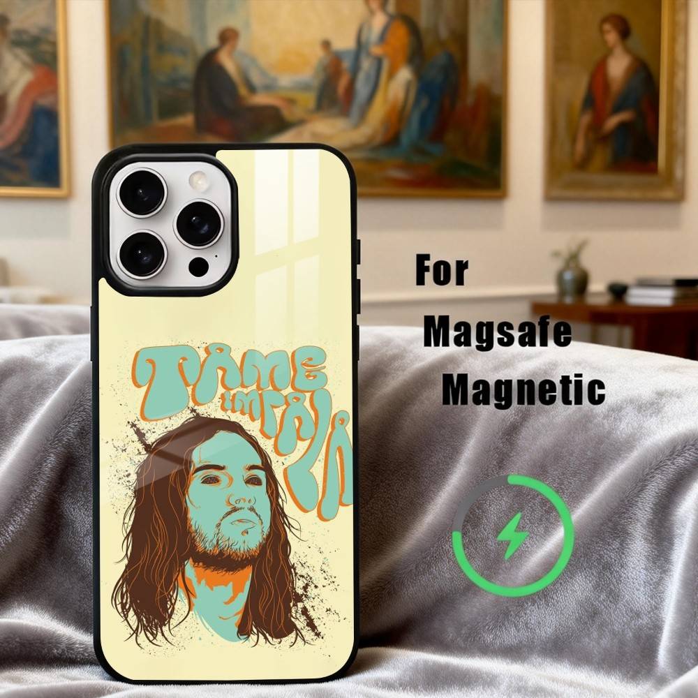Funda de Teléfono Banda Epiphany Pop T-Tame I-Impala Para iPhone 17,16,15,14,13,12,Plus,Pro,Max para Carga Inalámbrica Magnética Magsafe