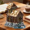 MOC Viking Village Expansion Storage Hut Building Blocks Model Medieval Storage Hut Architecture Bricks Assemble Toys Kids Gifts