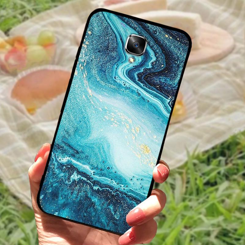 1+3 Case For Oneplus 3 3T Silicone Silicone Phone Case TPU Marble Full Protective Cover For One Plus 3 A3000 Shockproof Shell