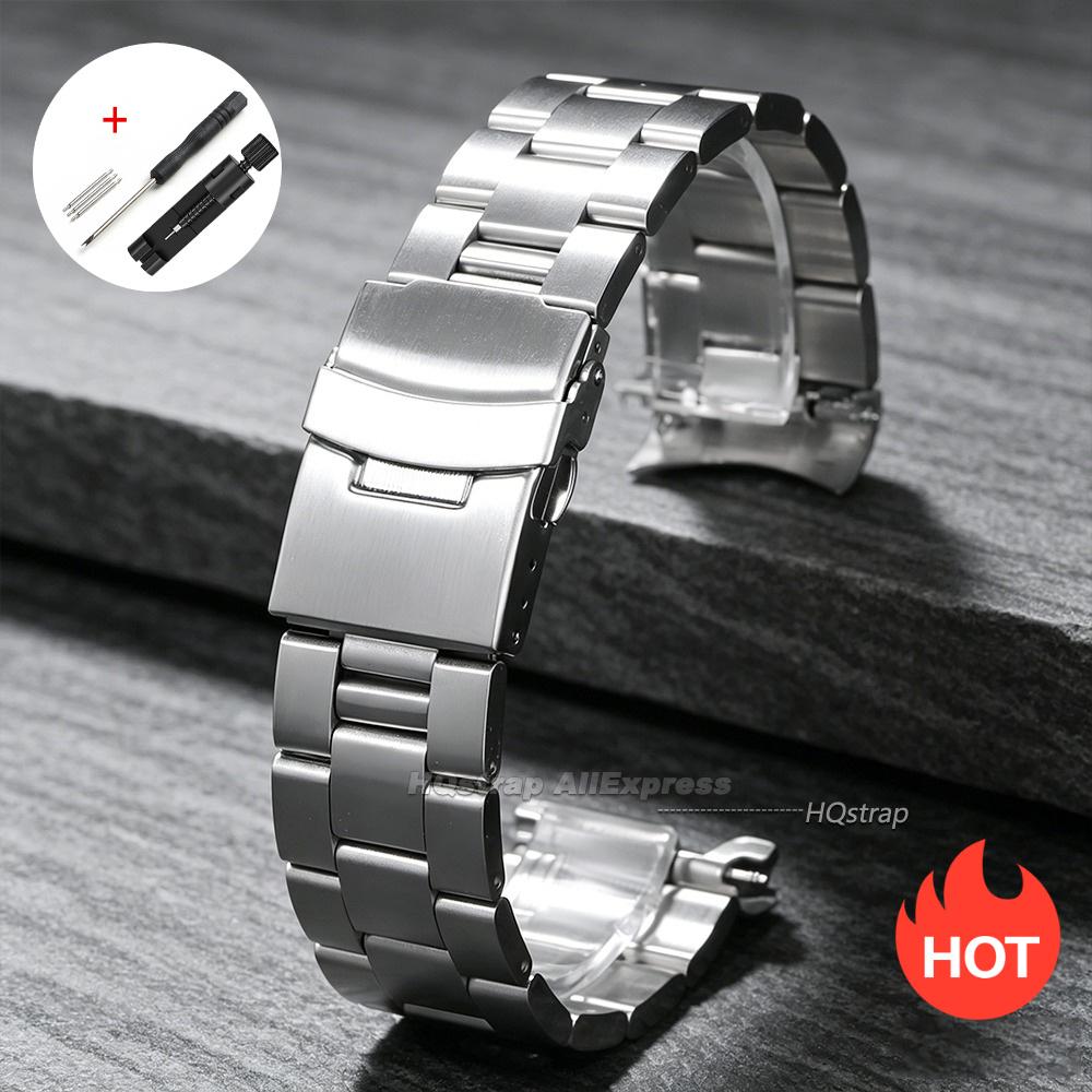 New Curved End Stainless Steel Band