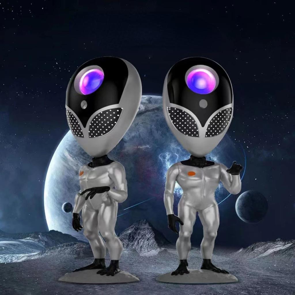 New LED Alien Projector Light Atmosphere Night Lamp Bedroom Gaming Room Desktop Decoration Star Projection Lights Gift
