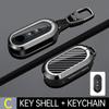 Zinc Alloy Car Key Case 3 Buttons Remote Control Protect Cover For Fiat 500 500C 500L 500X Bravo Ducato Fiorino Panda Stilo