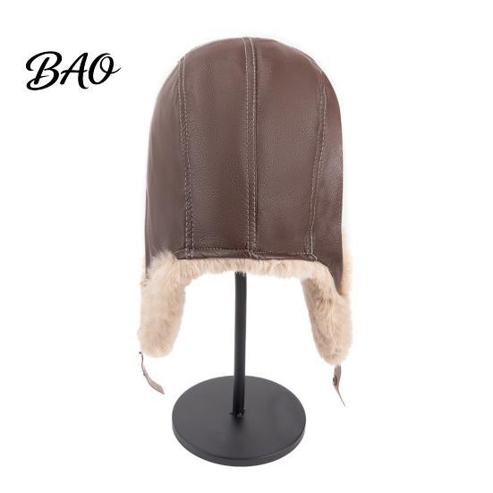 Unisex Winter Accessory for Walking Faux Fur Trapper Hat, Ushanka Hat with Ear Flaps, Plush Lining, Windproof Cold Weather Outdoor Warm Retro