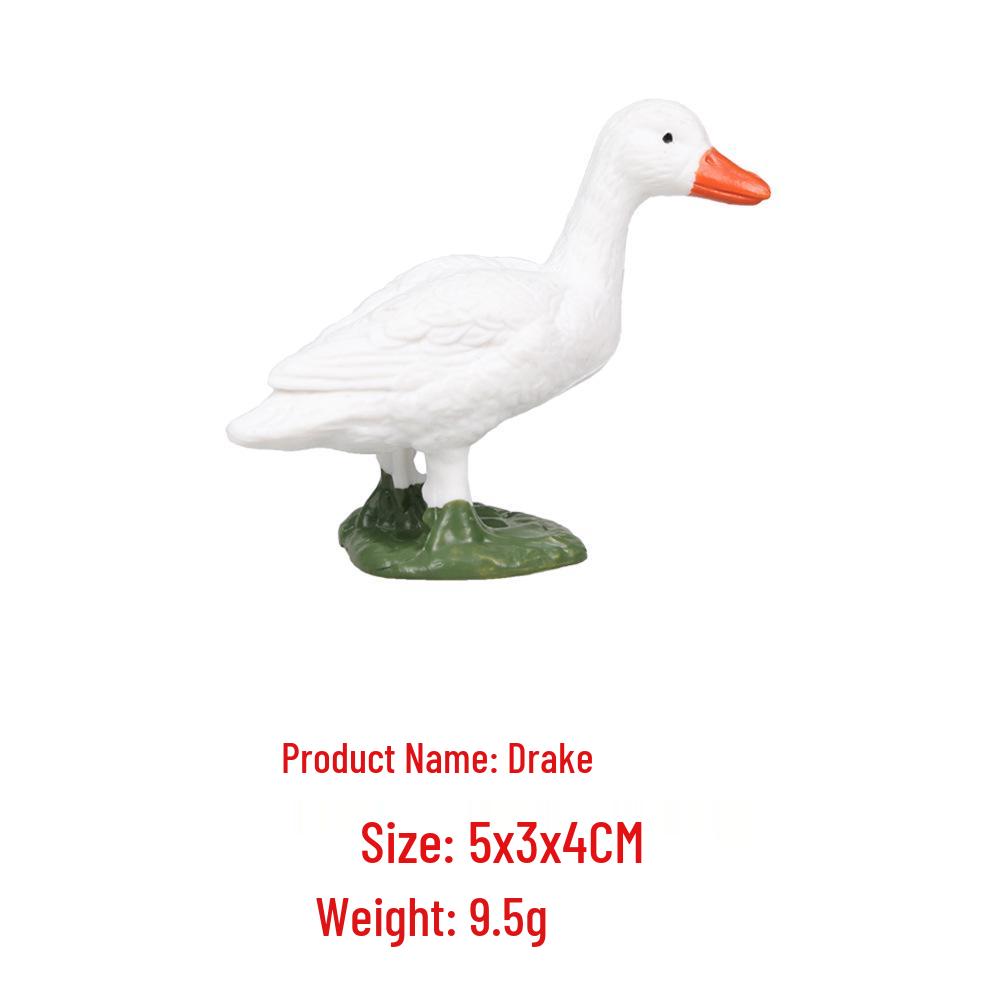 Farm Animal Figurine Set: Cow, Sheep, Chicken, Duck, Goose, Pig, Dog - Early Education Toy