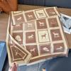 Warm Cashmere Scarf Winter Checkered Horse Pashmina Thick Blanket Shawls And Warps Bufanda Foulard Neckerchief Echarpe