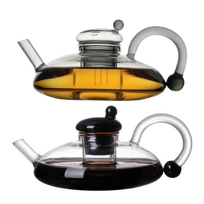 Demlik Süzgeçli Demlik Dökme Çay İçin Cam Elektrikli Kettle Cam Çaydanlık Isıtma Altlığı ile Sıcak Çay Yapıcı Saplı Çaydanlık