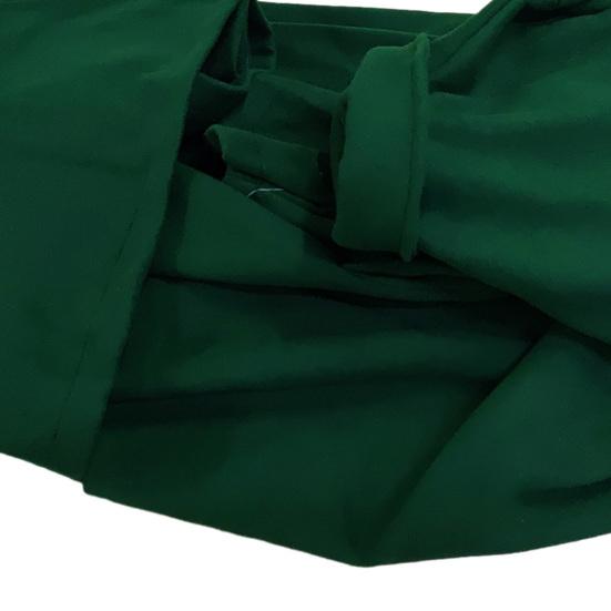 Women Autumn Winter Long Woolen Coat Lapel Long Sleeve Solid Color Printing