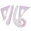4Pcs Curve Ruler Plastic Sewing Grading Proofing MultiFunction Clothing Designs Tool