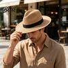 Foldable Sun Hat Men Paper Straw Hat Breathable Wide Brim UV Protection Beach Summer for Outdoor Vacation Travel Daily Casual