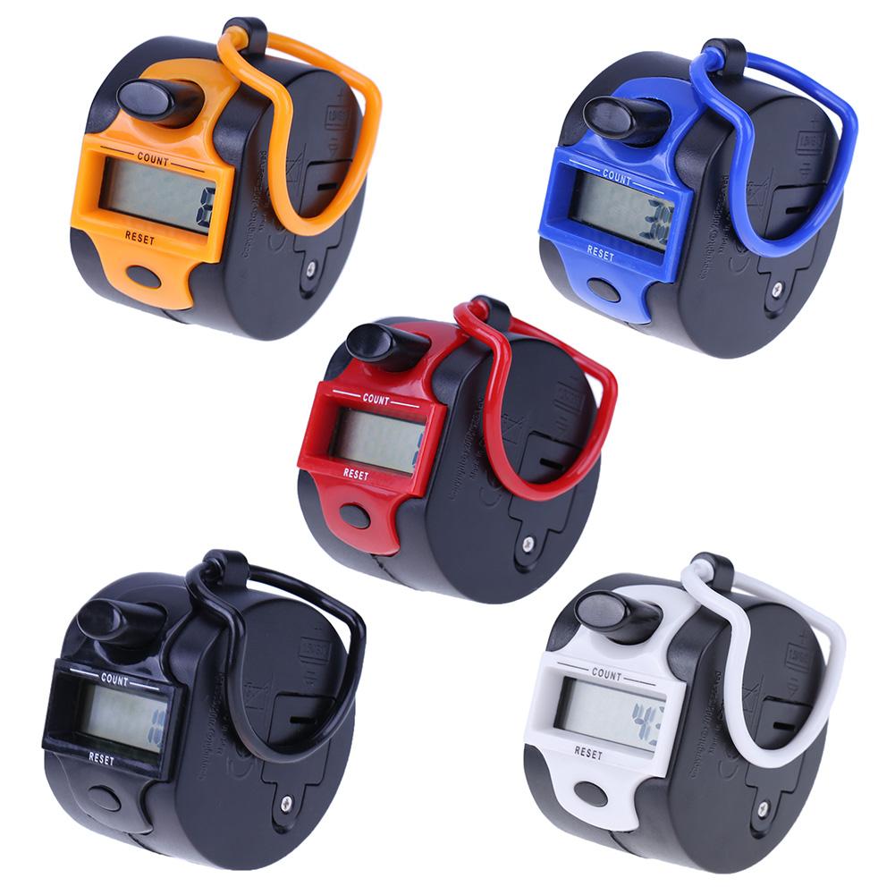 5 Digit Number Tally Counter Clicker LCD Display 1.5V Handheld Manual Counter Training Aids Portable with Finger Ring