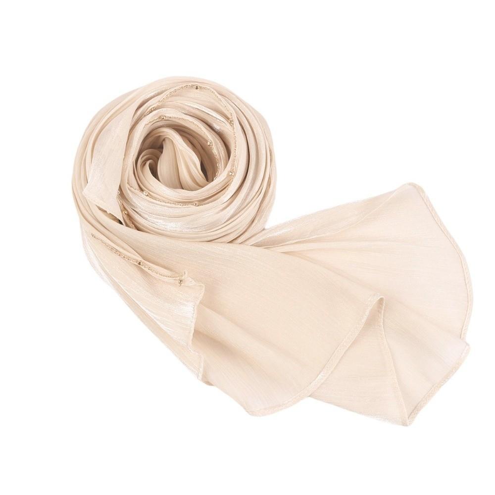 Long Headscarf Beads Chain Wraps Shawl Fashion Ethnic Style Scarf  Female