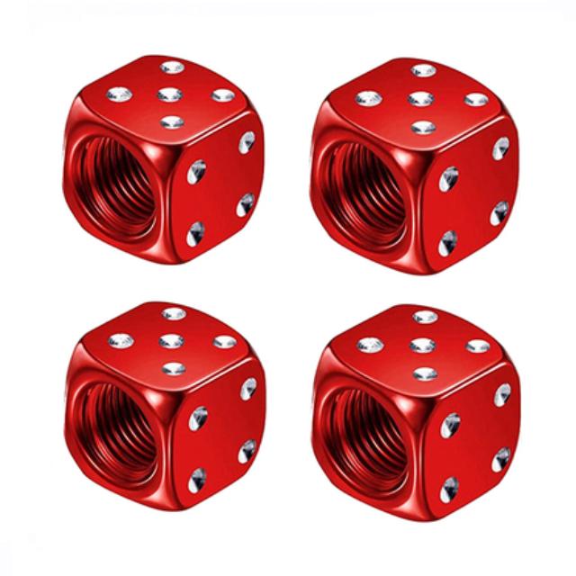 4 Pcs Aluminum Car Tire Valve Caps Hex Alloy Tyre Valve Airtight Cover Waterproof Dust For Automobiles Motorcycles Trucks Bikes Valve Stems 1