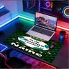Custom Name Personalized Club Santos Laguna Pattern Mousepad, Laptop PC Desk Mat, Decorative Desk Mat for Home Keyboard Pad Gift