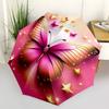1pc Butterfly Stars Automatic Opening/Closing Umbrella with Operation & Windproof Canopy - Folding Design, Holiday Gift yy260225197