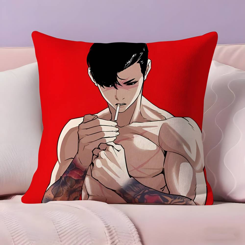 Korea Anime L-Lookism Pillow Case Ultra Soft Skin Friendly Fabric Cloud Like Comfort & Concealed Zipper