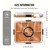 Portable Cheese Plate With Acrylic Lid,Safety Lock Reusable Flip Tray,Handle Serving Board For Cheese Snack, Party Picnic Holiday, Raw And Cooked Food