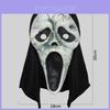 Angstaanjagende Schreeuw Gebarsten Masker Halloween Kostuum Horror Feest Gezichtsbedekking Accessoire