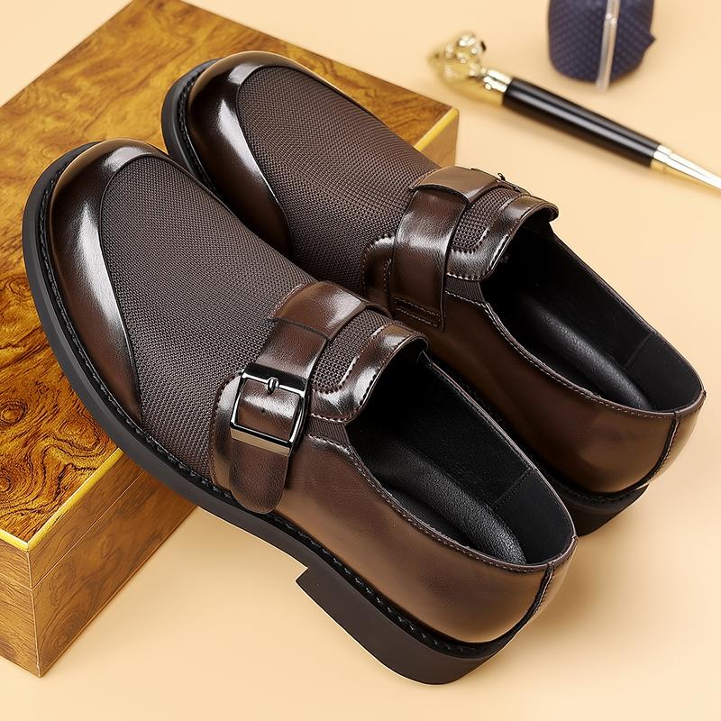 Fashion Leisure Walk Male Loafers Outdoor Anti-slip Men's Driving Shoes Handmade Business Footwear Elegantes Slip On Flats Oxford Shoes