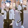 Modieus Casual Sportpak Dames Herfststijl Vest Jas Veelzijdig Trainingsbroek Tweedeelig Casual Set