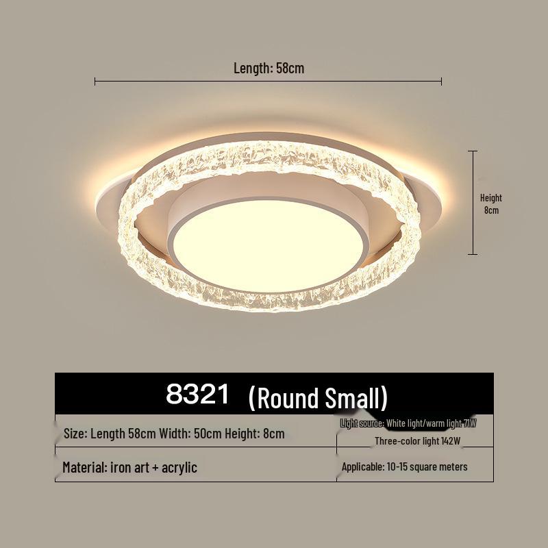 

Современный минималистичный круглый потолочный светильник - Роскошный светильник для кабинета и спальни с защитой глаз