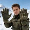 1 Pair Outdoor Gloves Touchscreen Compatible Full Finger Gloves with Soft Knuckle Protection