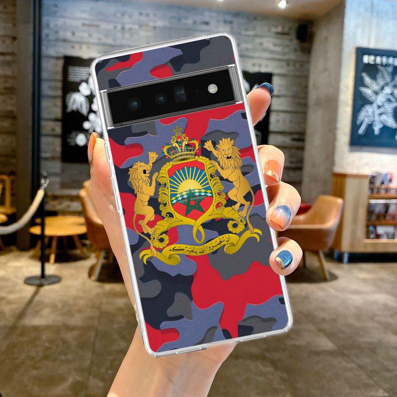

Moroccan flag Maroc Morocco passport Phone Case For Google Pixel 9 8 7 Pro 8A 7A 6A 6 Pro XL 5 4 5A 4A 3A 5G Clear Cover Pixel 9 Pro