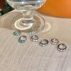 Colored Zirconia Double Piercing Hoops - Elegant, Shiny, Versatile Design Earrings