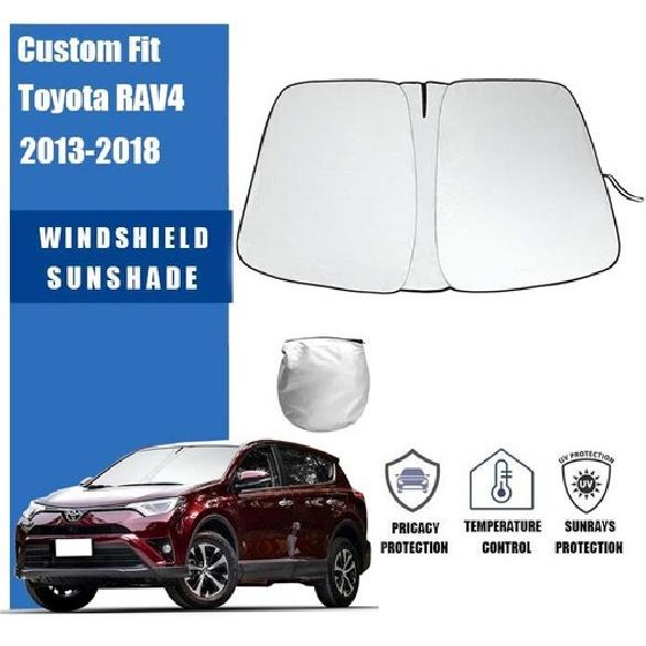 Custom For Toyota RAV4 2013-2018 Car Windshield Sun Shade Front Shield Cover