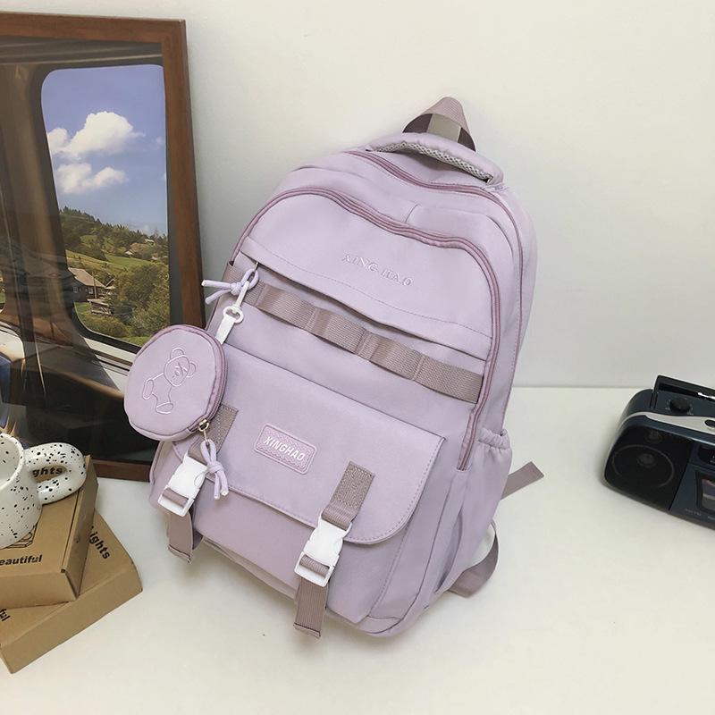 School bag new large-capacity high school backpack lightweight burden reduction ridge protection waterproof middle school backpack