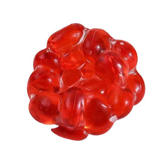 1/4Pcs Shapeable Bead Filled Stress Ball Anxiety Stress Relief Beaded Ball Squeeze Toy Portable Travel Soft TPR Textured Ball Sensory Fidget Toy