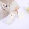 Elegant PU Leather Lipstick Holder Keychain & Backpack Charm