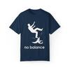 No Balance T-Shirt Funny Boy Slipping Banana Cartoon Graphic Tee Men's and Women's Loose and Breathable T-shirt Top
