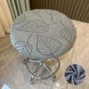 1PC Round Bar Stool Covers Round Stool Seat Covers Jacquard Dustproof Slipcovers for Swivel Chairs or Barstools