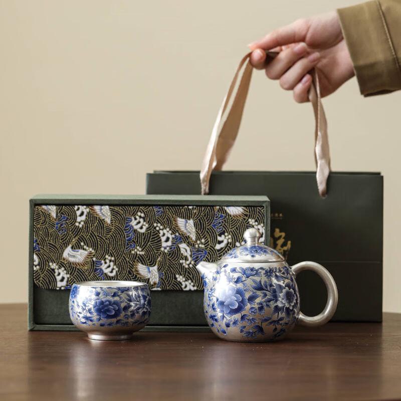 Chaxun Song Yu Blue & White Luxury Ceramic Gongfu Tea Set