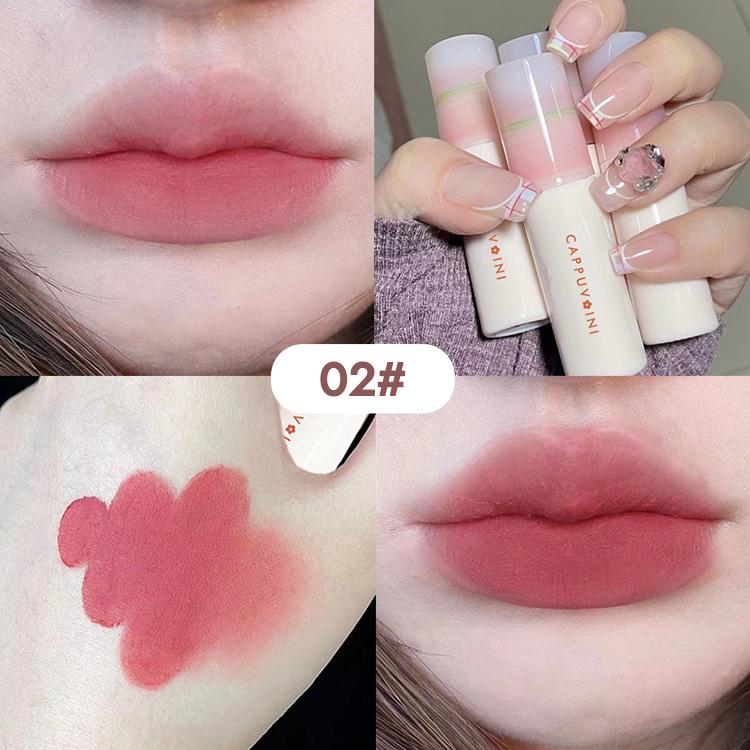 

CAPPUVINI Velvet Lip Gloss 6 цветов матовая водостойкая помада с яркими цветами